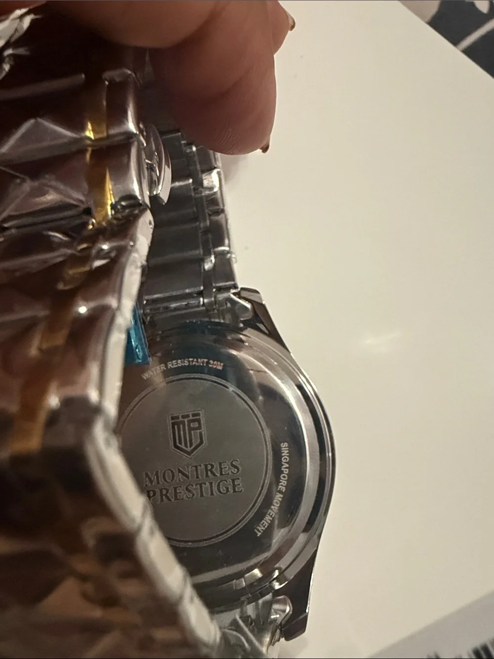 Invicta Montres Prestige Chronograph Watch Green Dial Two-Tone stainless steel